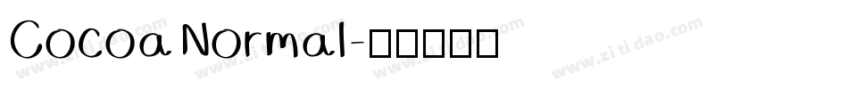 Cocoa Normal字体转换